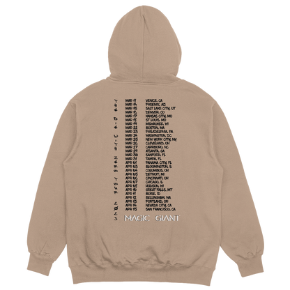 Die with Zero Tour Hoodie - Tan